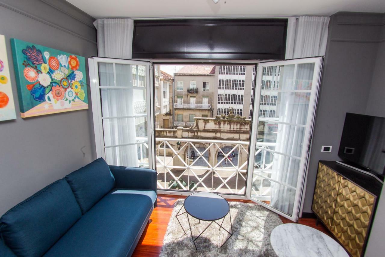 Suite De Lujo-Centro Kilometro 0-Parking Vigo Dış mekan fotoğraf